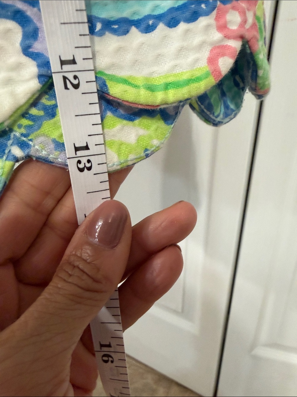 Lilly Pulitzer Multicolor Paisley Seersucker Shorts — Pink, Blue & Green - Picture 6 of 6